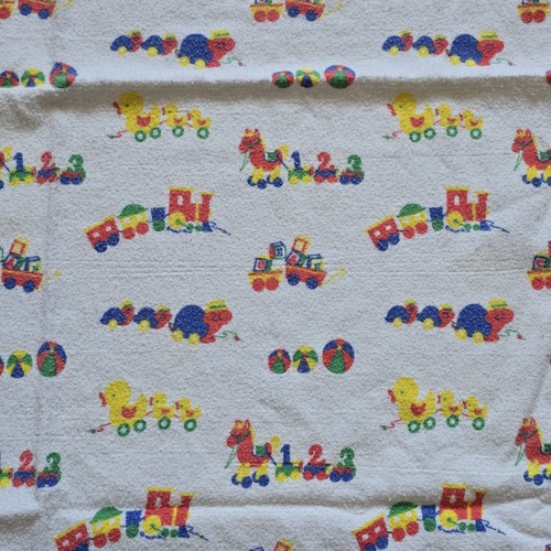 Vtg baby blanket - baby, along