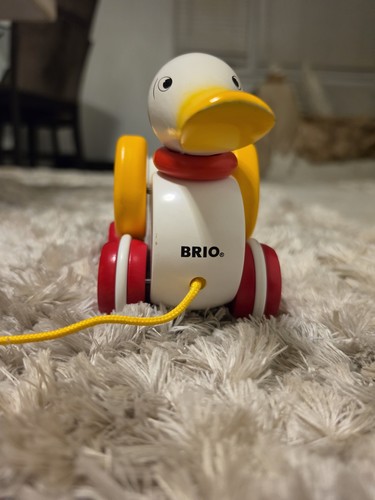 Brio wooden pull along - brio, duck